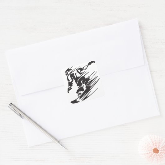 シルエックールトスノーボーディングマウンテンシール スクエアシール (封筒)