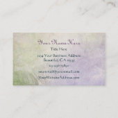 シルエットかわいらしハミングバードと花 名刺 (裏面)