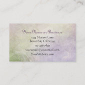 シルエットかわいらしハミングバードと花 名刺 (裏面)