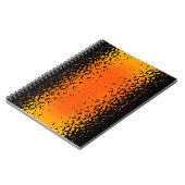 シルエットこうもりヴァンパイアドラキュラハロウィンパターン ノートブック (左側)