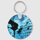 シルエットされたダンサーのキーチェーン キーホルダー (正面)