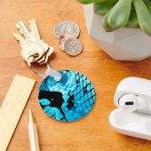 シルエットされたダンサーのキーチェーン キーホルダー