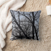 シルエットされた枝 クッション (ブランケット)