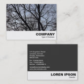 シルエットされた枝 名刺 (正面/裏面)