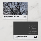 シルエットされた枝 名刺 (正面/裏面)