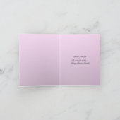 シルエットでデビューありがとう サンキューカード (内部)