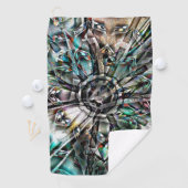 シルエットとグラフィックアートをピンチと混ぜトリップ（幻覚体験）のような合わせる ゴルフタオル (インサイチュ)