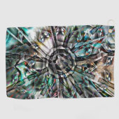 シルエットとグラフィックアートをピンチと混ぜトリップ(幻覚体験)のような合わせる ゴルフタオル (横)