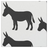 シルエットのろば ファブリック (クローズアップ)