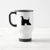 シルエットのアフガンハウンド トラベルマグ (左)