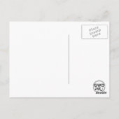 シルエットのオークランド ポストカード (裏面)