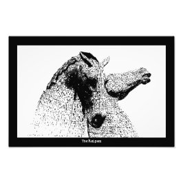 シルエットのケピーたち、Falkirk、スコットランド フォトプリント