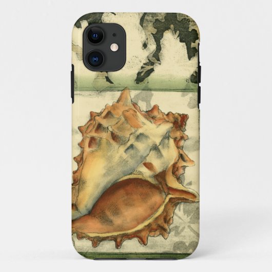 シルエットのコンシュの貝 Case-Mate iPhoneケース (裏面)