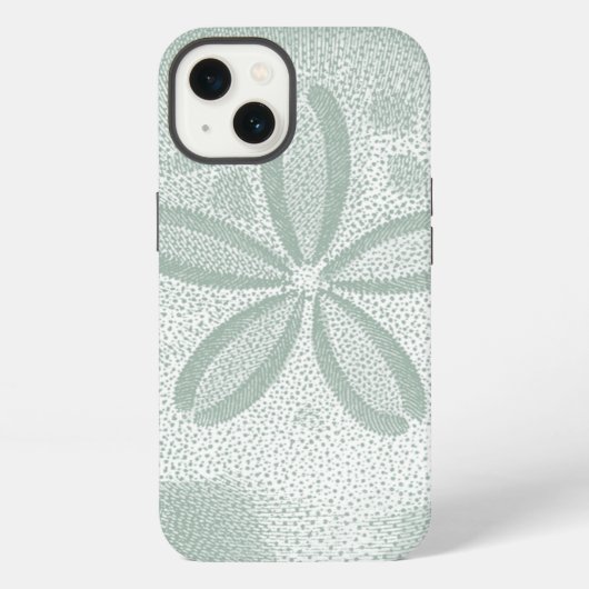 シルエットのサンドダラー iPhoneケース (裏面)