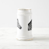 シルエットのシマウマ ビールジョッキ (中央)