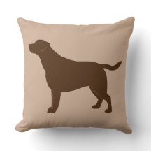 シルエットのチョコレートラブラドル・レトリーバー犬