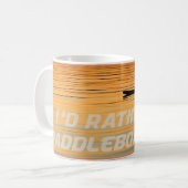 シルエットのパドルボーダー平和な夕日 コーヒーマグカップ (正面左)