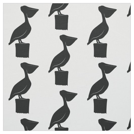 シルエットのポストのペリカン ファブリック (見本)