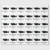 シルエットの低音との幸せな退職 ラッピングペーパー (フラット)