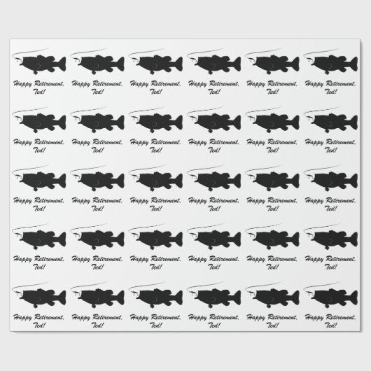 シルエットの低音との幸せな退職 ラッピングペーパー (フラット)