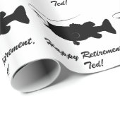 シルエットの低音との幸せな退職 ラッピングペーパー (ロールコーナー)