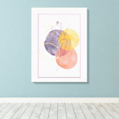 シルエットの女性 キャンバスプリント (インサイチュ (ウッドフロア))