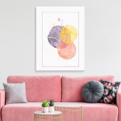 シルエットの女性 キャンバスプリント (インサイチュ (リビング))