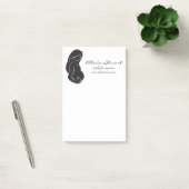 シルエットの妊婦の腹ハート ポストイット (オフィス)