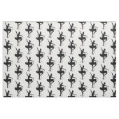 シルエットの星を持つバレリーナ ファブリック (ファットクウォーター)