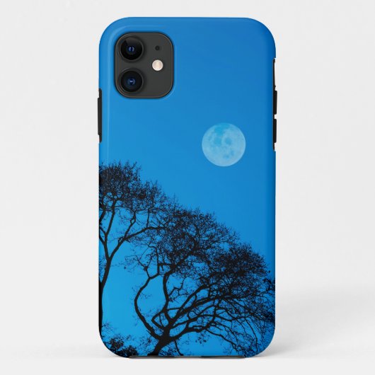 シルエットの木と満月 Case-Mate iPhoneケース (裏面)