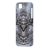 シルエットの木のパターンと青い空 Case-Mate iPhoneケース (裏面左)