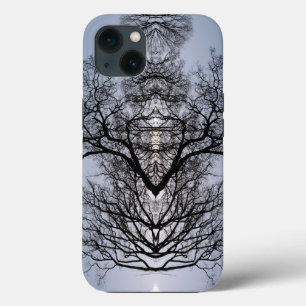 シルエットの木のパターンと青い空Case-Mate iP iPhone 13ケース