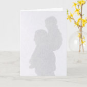 シルエットの父の日カード カード (黄色い花)