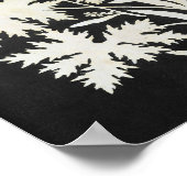 シルエットの花 ポスター (角)