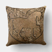 シルエットの馬 クッション (裏面)