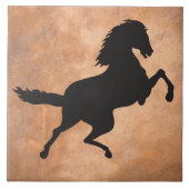 シルエットの馬 タイル (正面)