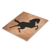 シルエットの馬 タイル (側面)