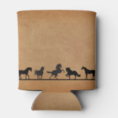 シルエットの馬 缶クーラー (裏面)