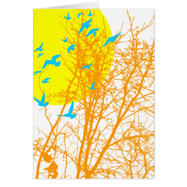 シルエットの鳥 (正面)