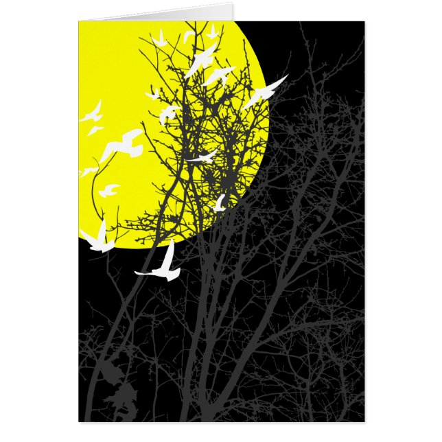 シルエットの鳥 (正面)