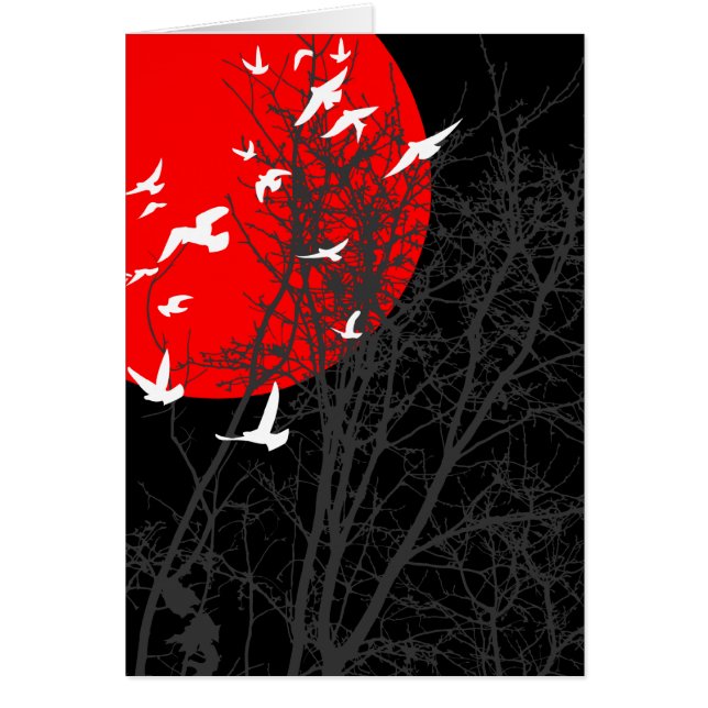 シルエットの鳥 (正面)