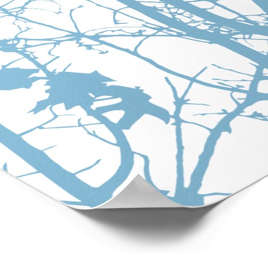 シルエットの鳥 ポスター (角)