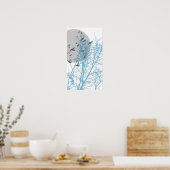 シルエットの鳥 ポスター (キッチン)