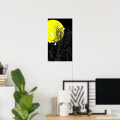 シルエットの鳥 ポスター (ホームオフィス)