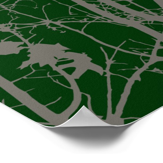 シルエットの鳥 ポスター (角)