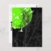 シルエットの鳥 ポストカード (正面/裏面)