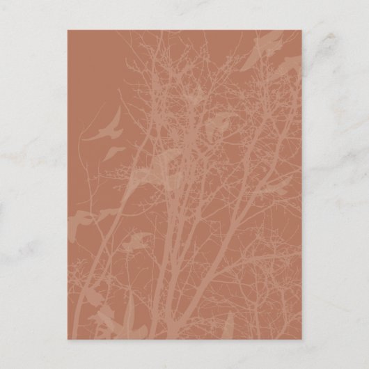 シルエットの鳥 ポストカード (正面)