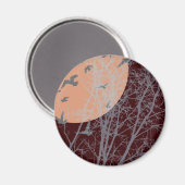 シルエットの鳥 マグネット (正面/裏面)