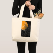 シルエットの鳥 ラージトートバッグ (正面(商品))