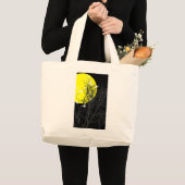 シルエットの鳥 ラージトートバッグ (正面(商品))